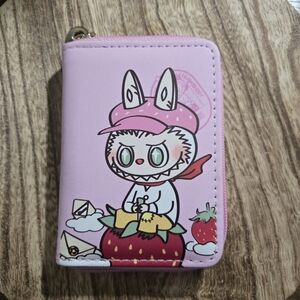 Labubu Pink Strawberry Wallet